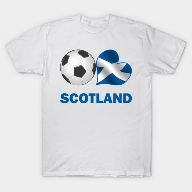 Soccer Fan Scotland T-Shirt by CafePretzel